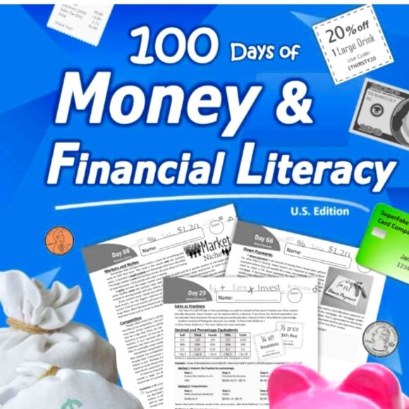 100 Days of Money & Financial Literacy New - Picture 1 of 9